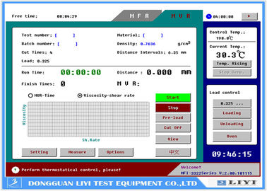 MFI Tester nhựa Thiết bị kiểm tra tan Flow Index Tester cho PP PE ABS