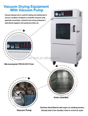 Liyi 25L 54L 91L 215L điện sưởi ấm máy sấy chân không Phòng chân không với bơm
