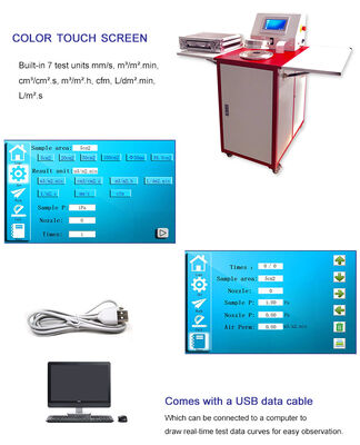 Liyi Phòng thí nghiệm dệt kim kỹ thuật số vải kiểm tra độ thấm khí